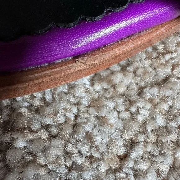 Beverly Feldman Purple Beaded Sandals - Picture 5 of 8